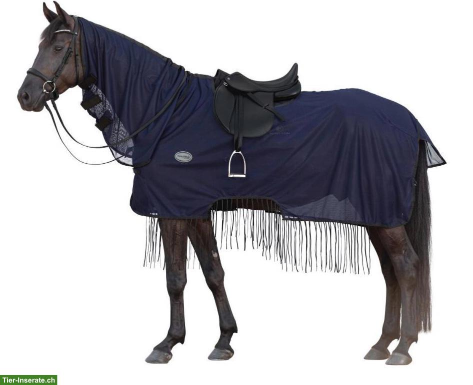 Ausreit-Fliegendecke mit Halsteil, 155cm