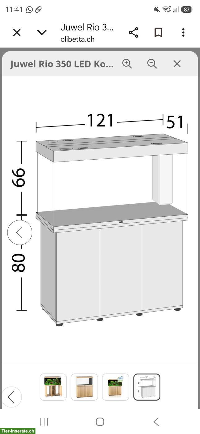 Bild 2: Juwel Aquarium 350L mit 2x LED-Lampen & Aussenfilter