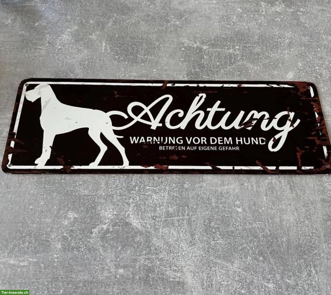Hundewarnschild zu verkaufen