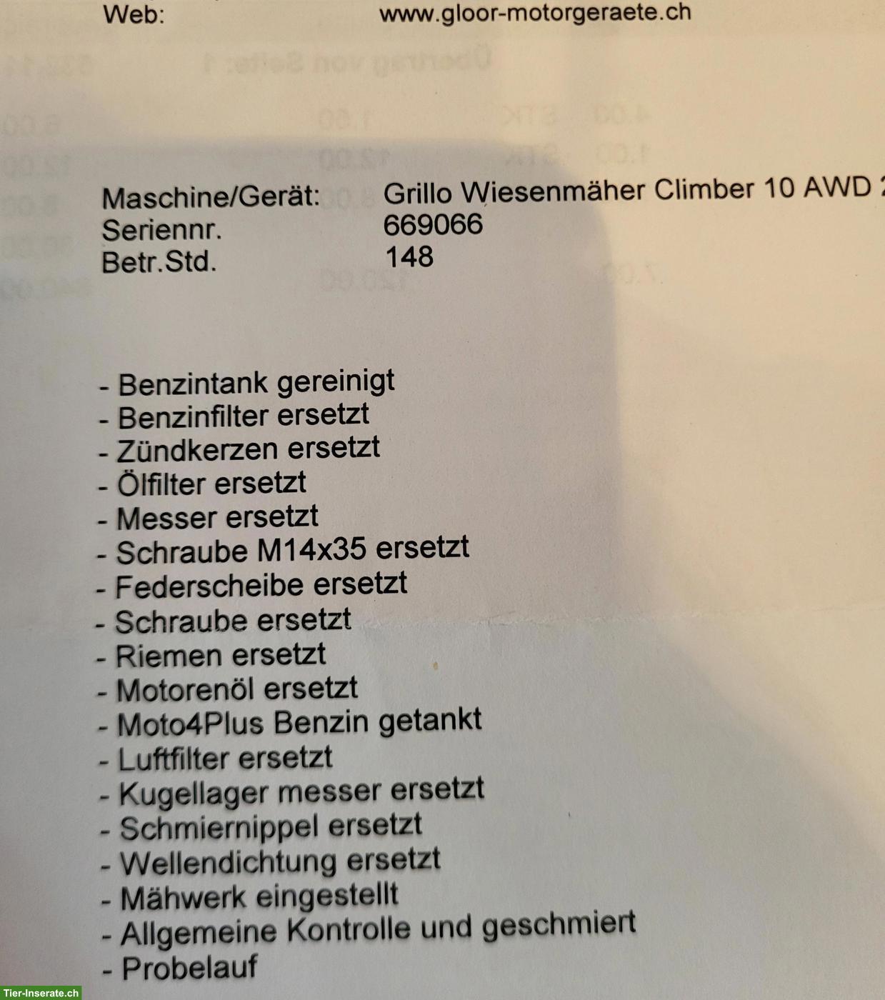 Bild 7: Aufsitzrasenmäher Grillo Climber 10 AWD 27