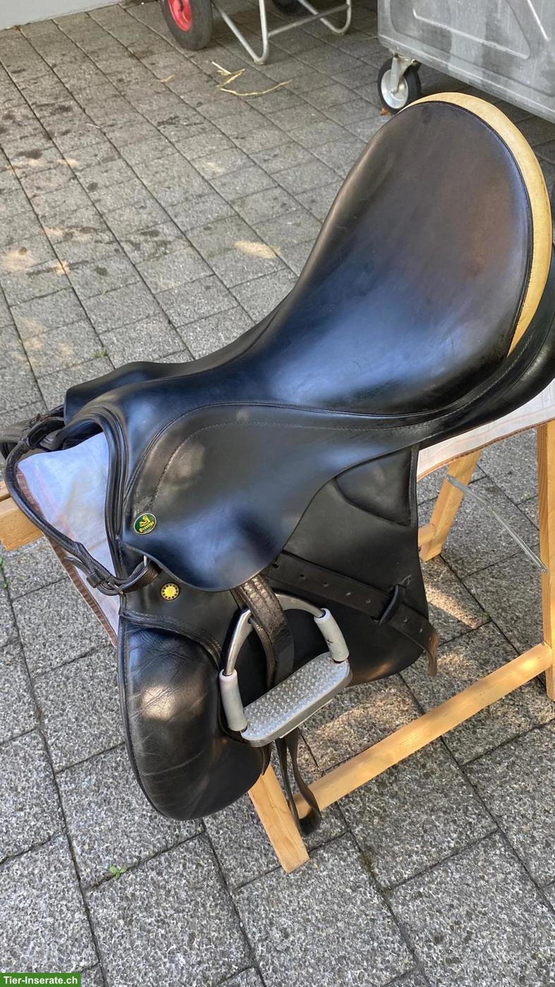 Bild 5: VSS Sattel Prestige Venezia aus braunem Leder zu verkaufen