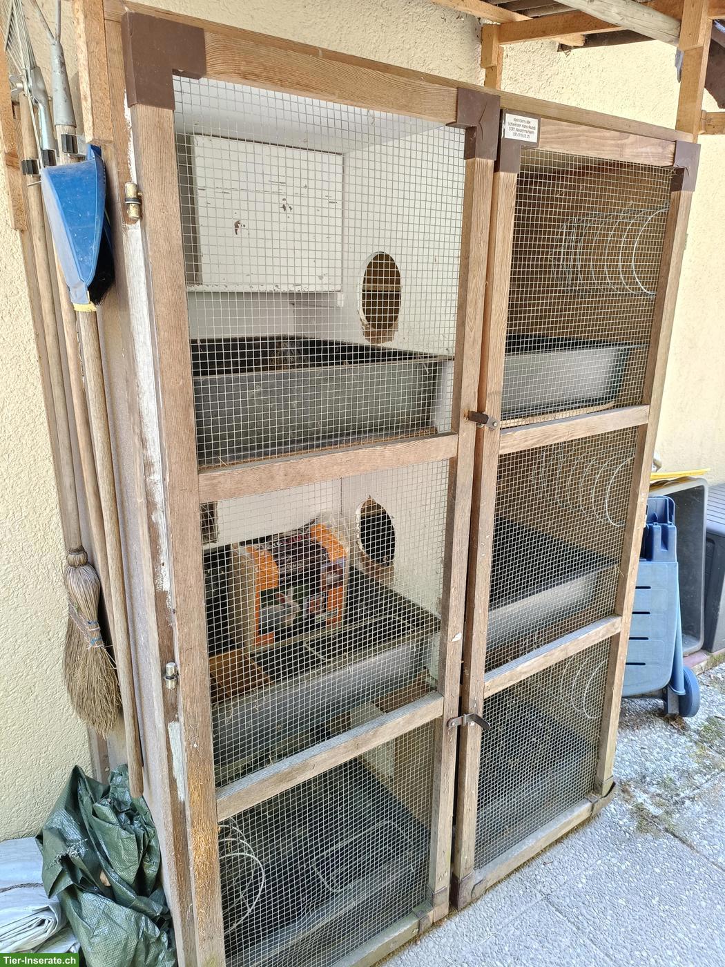 Kaninchenstall 6-teilig zu verkaufen