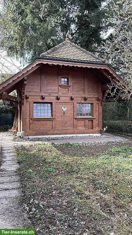 Kleintierstall aus Holz, 2-stöckig