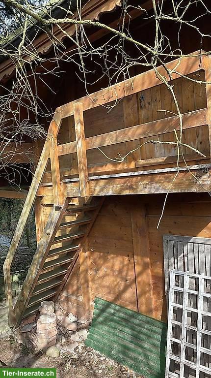 Bild 4: Kleintierstall aus Holz, 2-stöckig