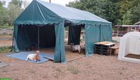 Weidezelt 4x6m mit Bodenrahmen + 800 PVC Plane
