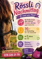 Rössli Nachmittag: Rund ums Pferd für Kinder
