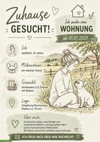 Ländliche Wohnung gesucht für mich & mein kleiner Hund