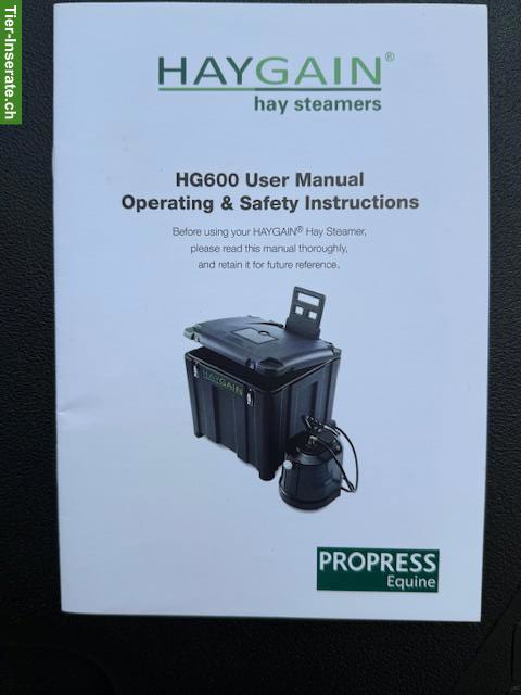 Bild 7: Heubedampfer Haygain HG 600 zu verkaufen
