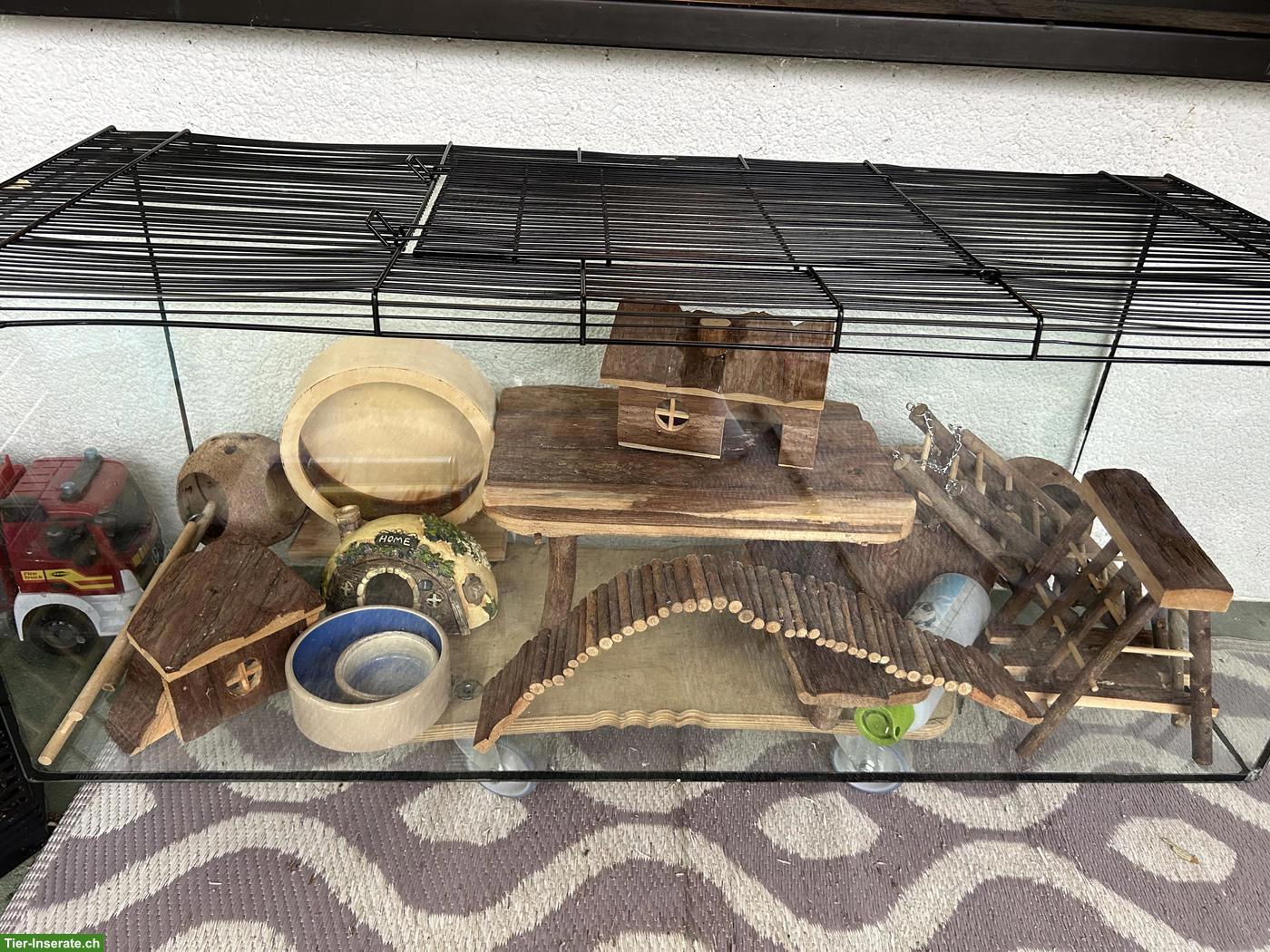 Bild 2: Nagerterrarium/Nagerkäfig inkl. Zubehör