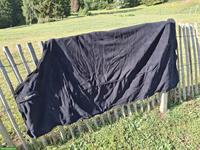 Neue Fleece-Abschwitzdecke Gr. 135cm, schwarz