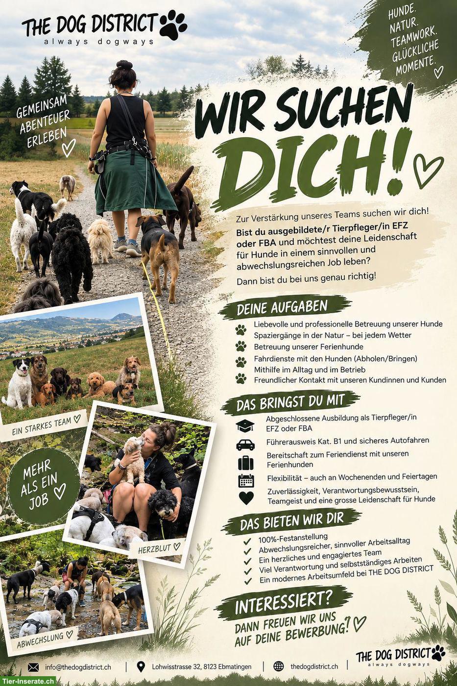 Tierpfleger EFZ oder FBA 100%