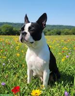 Boston Terrier Rüde, anhänglich und sehr verschmust