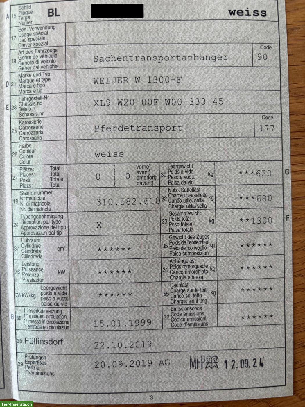 Bild 7: Gebrauchter Pferdeanhänger zu verkaufen