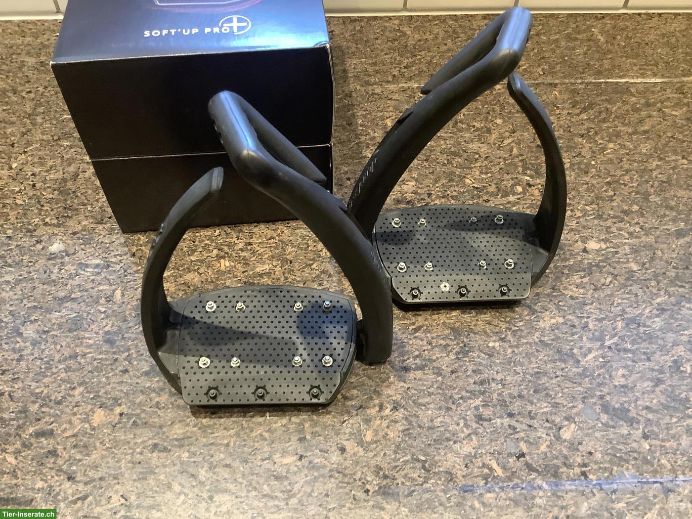 Sicherheitssteigbügel Freejump Soft'Up Pro+ schwarz