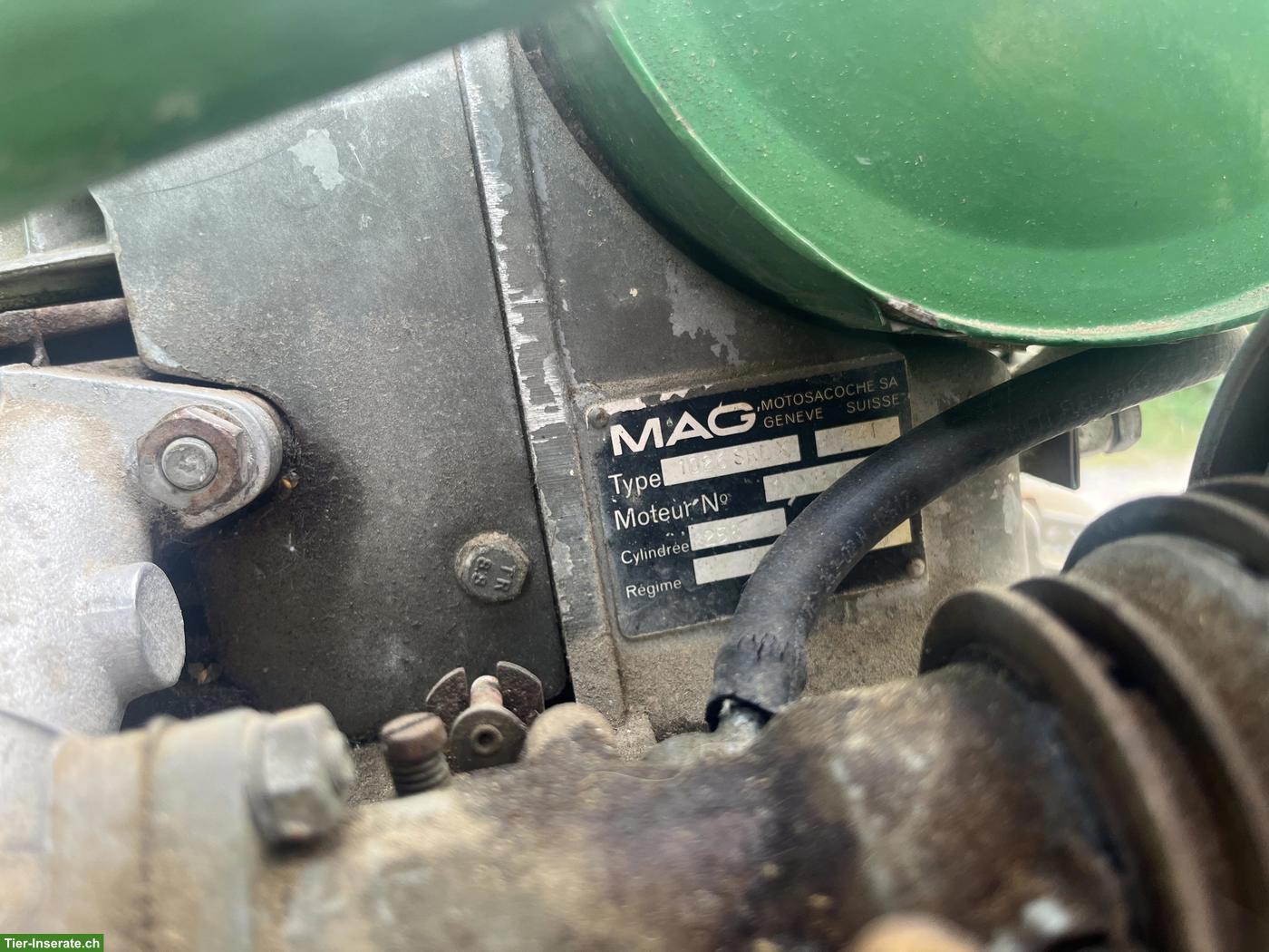 Bild 3: Motorisierte Schubkarre, MAG‑Motor, gut erhalten