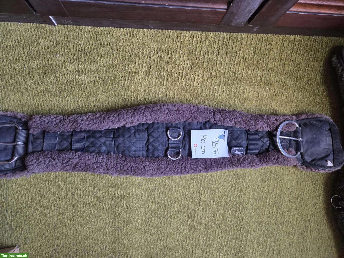 Bild 5: Western Sattelgurten, Lammfall Mattes, Mohair Schnurgurte, Neopren