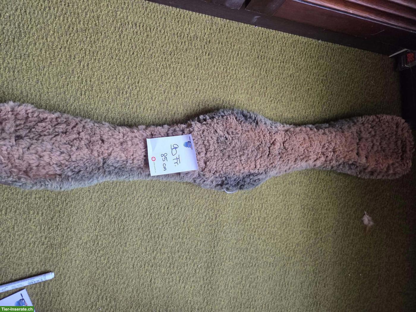 Bild 6: Western Sattelgurten, Lammfall Mattes, Mohair Schnurgurte, Neopren