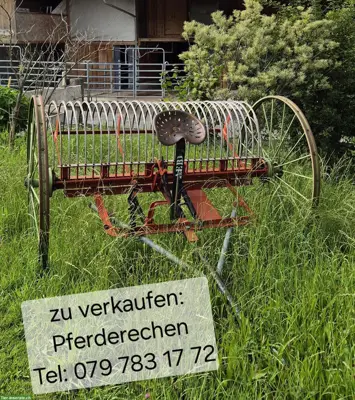 Verkauf: Pferderechen mit Anhängedeichsel