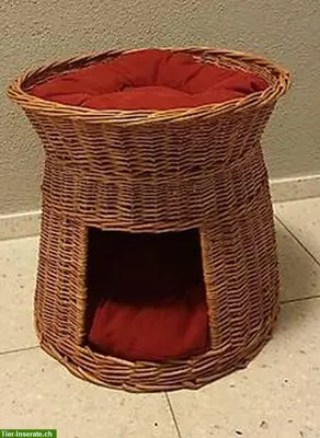 Katzen Weidenkorb Turm inkl. 2 Kissen sehr beliebt, Fabrikneu