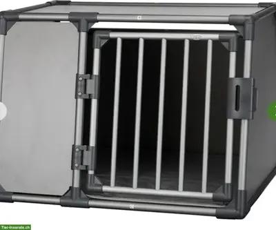 Neuwertige TRIXIE Transportbox, L, Alu