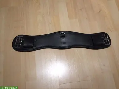 Leder-Sattelgurte, schwarz, 60cm