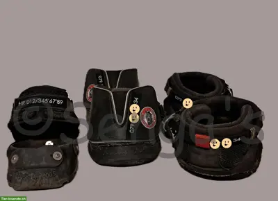 Stickerei-Abzeichen "MINI", Hufschuhbeschriftung mit Telefon-Nr.
