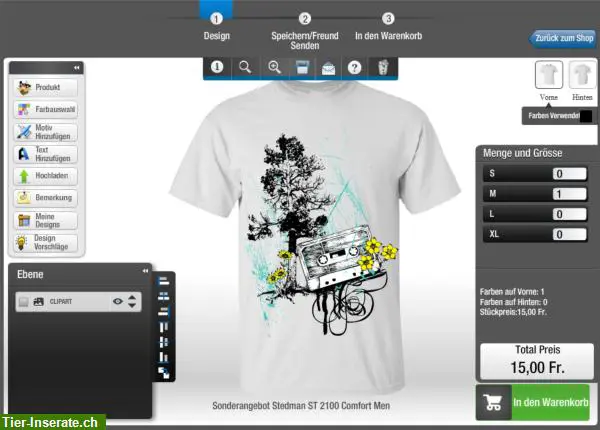 Bedrucke Dein T-Shirt mit eigenen Texten & Motiven ab 1 Stück
