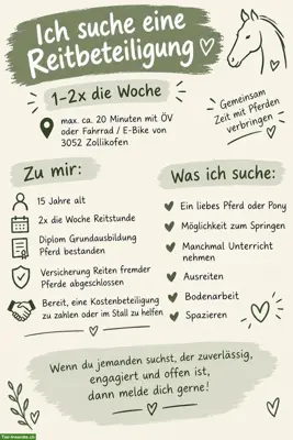 Suche Reitbeteiligung Zollikofen