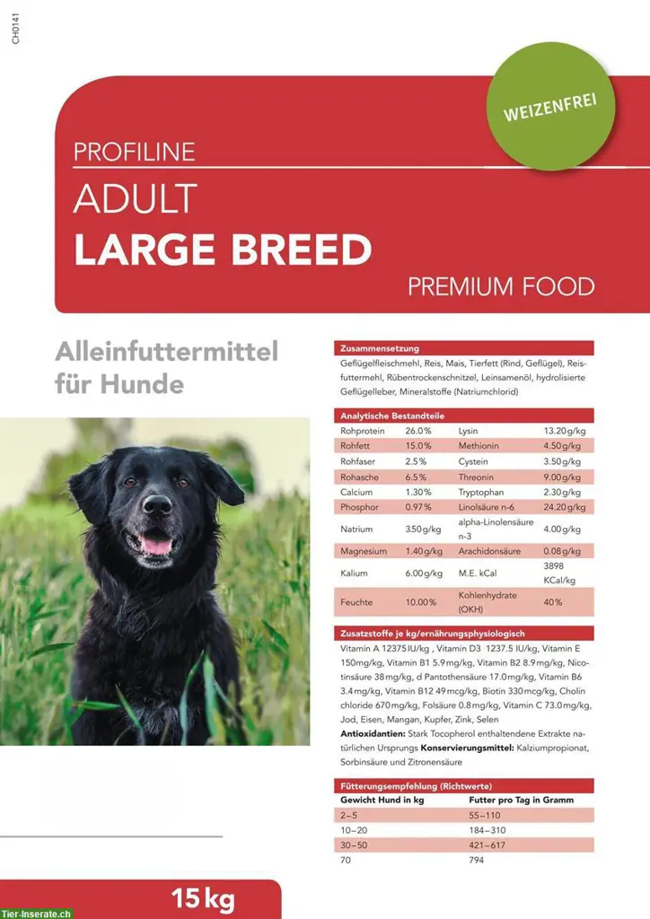 Profiline Hundefutter Premium Trockenfutter, jetzt in AKTION