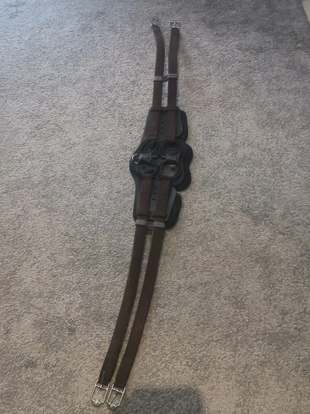 Stübben Equisoft Sattelgurt, 130cm,braun