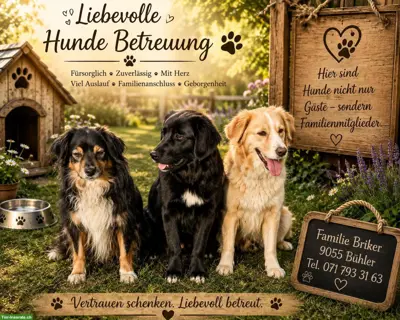 Bieten liebevolle Hundeferien mit Familienanschluss