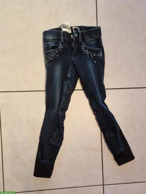 Kinder Jeans Reithose Gr. 140 (klein geschnitten)
