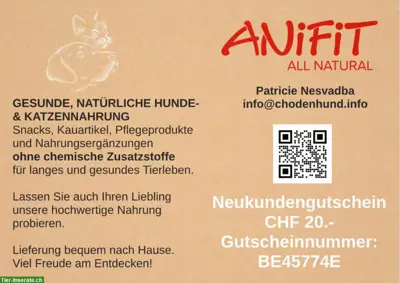 ANiFiT - die gesunde Tiernahrung für Hunde und Katzen