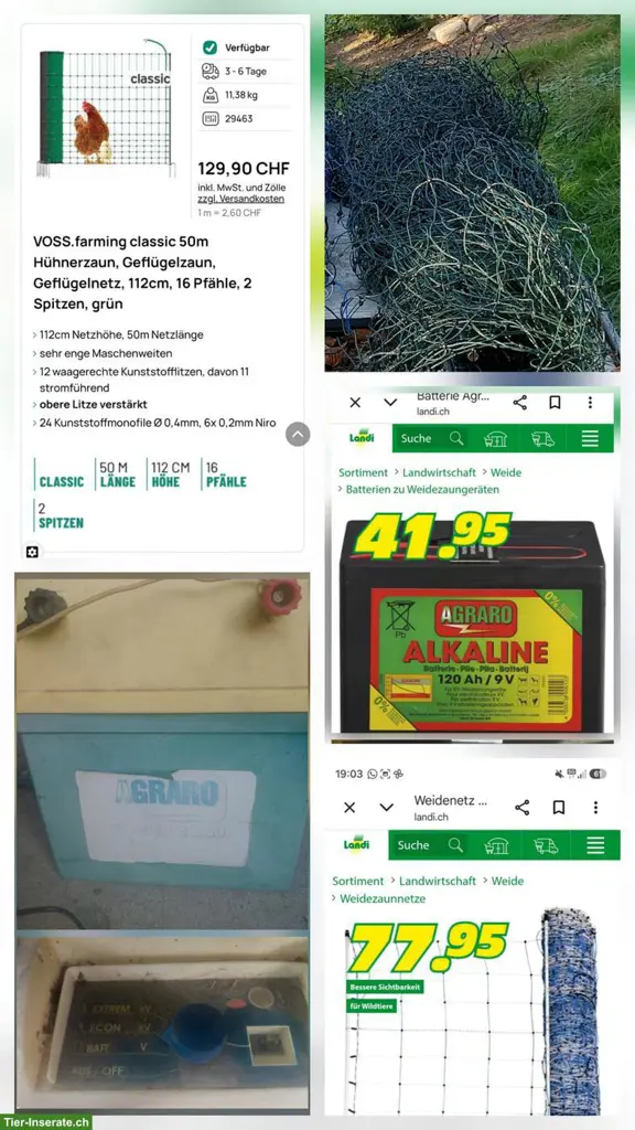 Zaunmaterial zu verkaufen