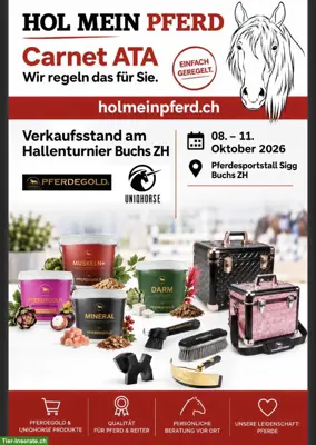 Verkaufsstand am Hallenturnier Buchs ZH - Herbst 2026