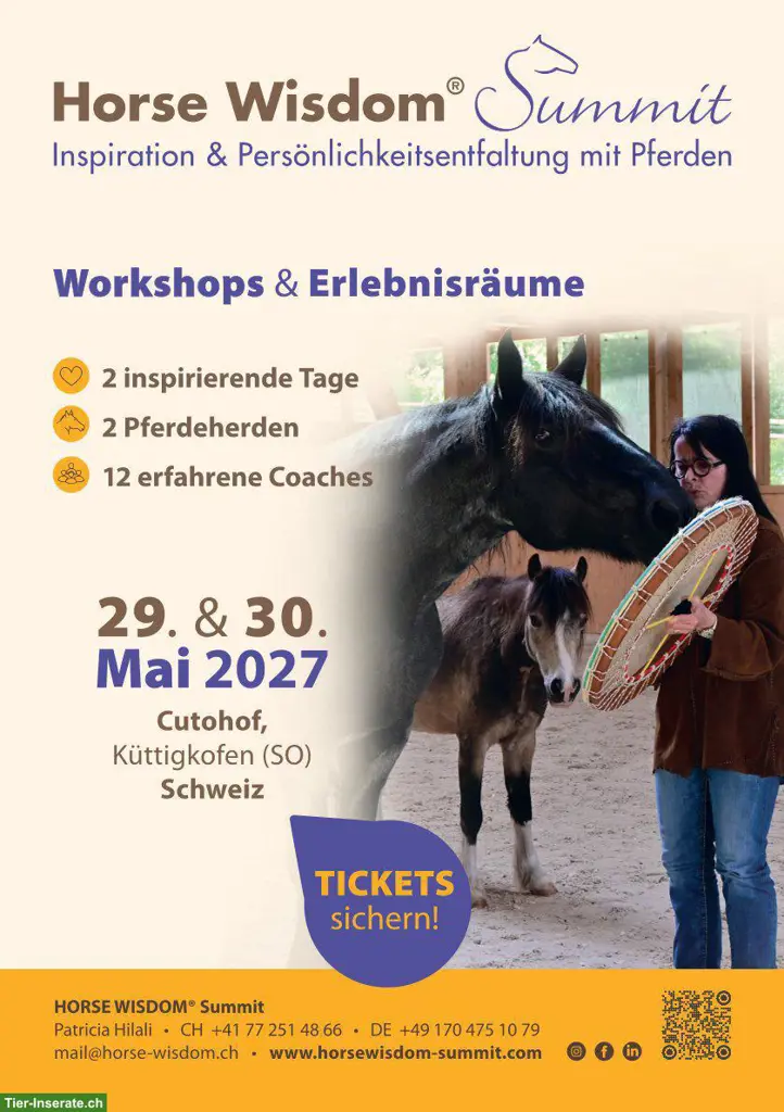 HORSE WISDOM® Summit Schweiz 29. / 30. Mai 2027