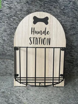 Hunde Station mit Wandhalterung