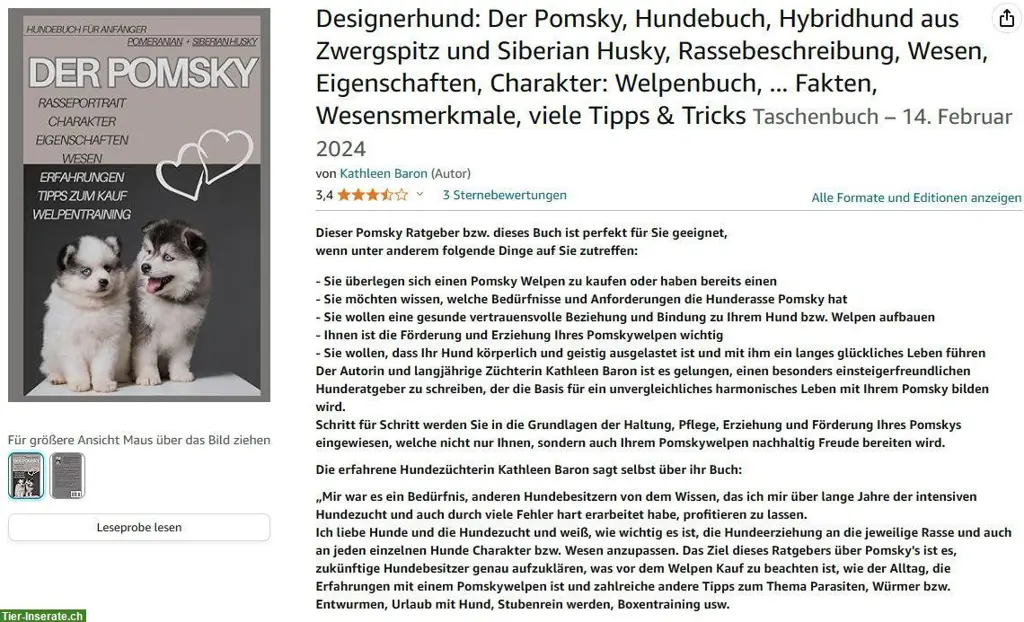 Designerhund: Pomsky Hundebuch, Hybridhund aus Zwergspitz & Husky