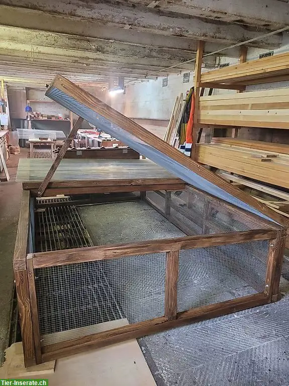 Neues Nagergehege mit Kistenstall